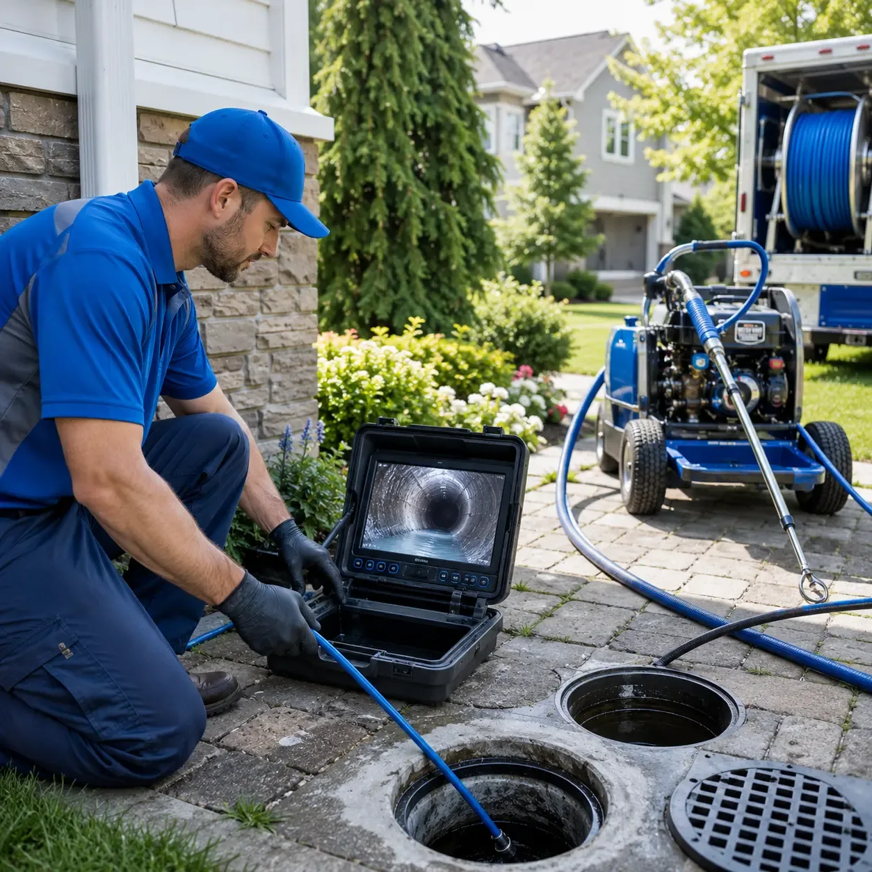 Outdoor drain cleaning professionals serving Highland, IL