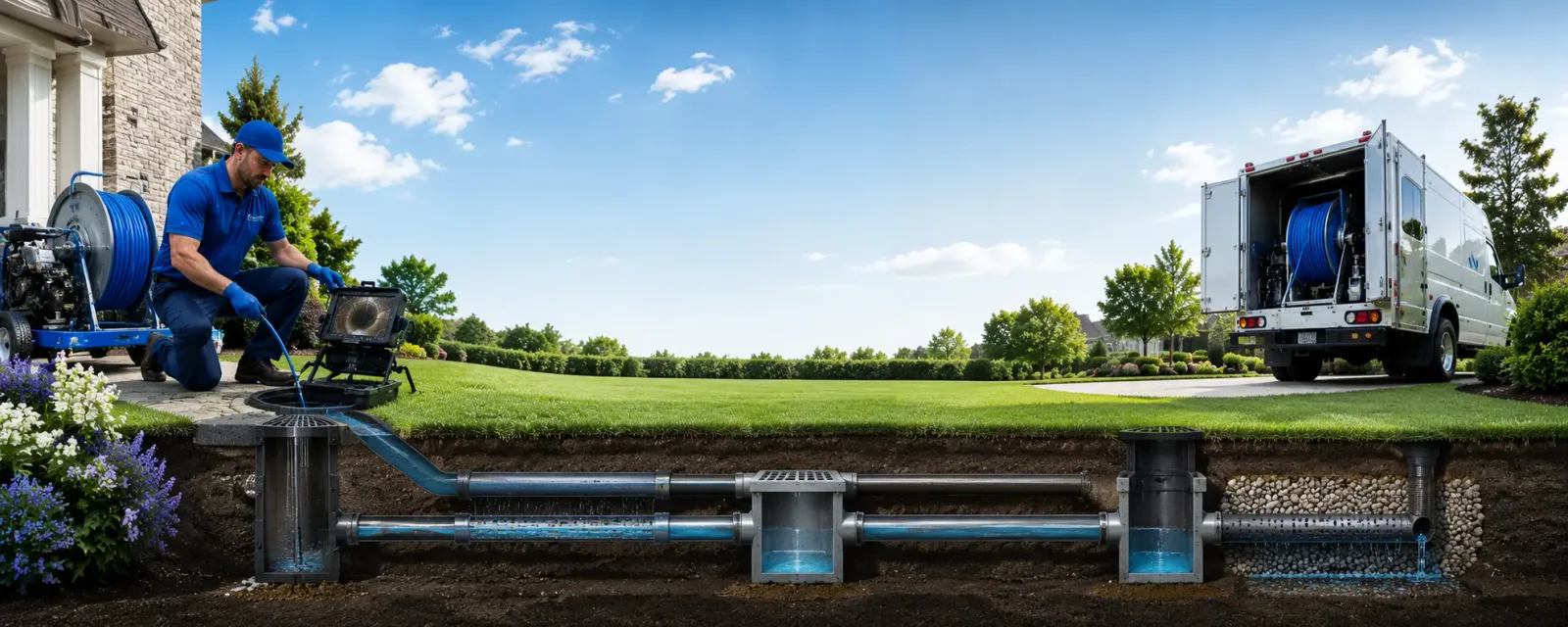 Outdoor drain cleaning information for Highland, IL